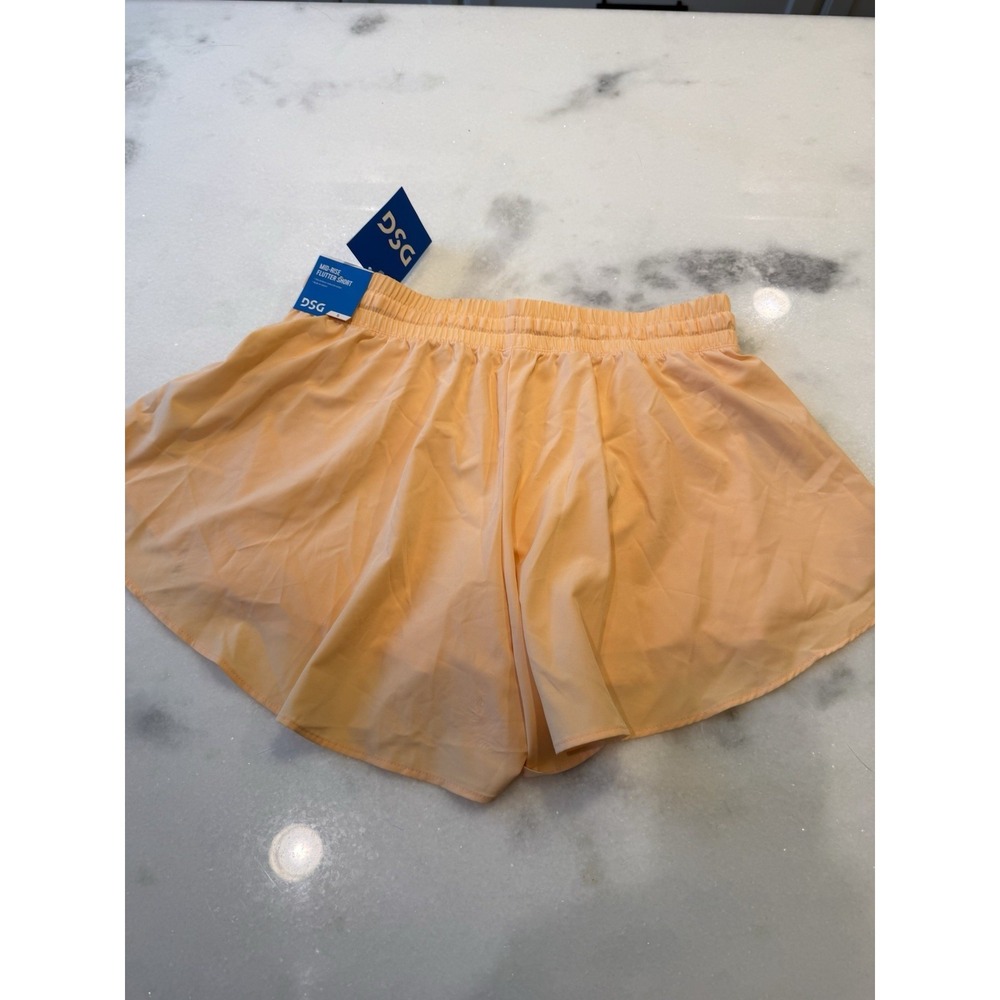 New DSG Mid Rise Flutter Short Girls Size XL Peach - Picture 2 of 5